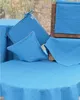 Kissen-Bezug Outdoor einfarbig türkis blau wetterfest 40x40 Produktbild-Vorschau 2