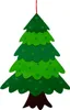 A felt Christmas tree decoration. Voir les images du produit
