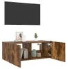 vidaXL TV-Wandschrank mit LED-Leuchten Räuchereiche Produktbild-Vorschau 6