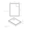 Piatto doccia Schulte 90x80 cm, bianco, modello Cala - Set Anteprima dell’immagine prodotto 8