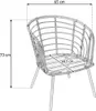 Zestaw mebli ogrodowych rattan VERONA balkon taras 3cz. c. Podgląd zdjęcia produktu 4