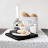 6er Set Eierbecher Heart weiß mit schwarzem Herz H 6cm D Produktbild-Vorschau 3