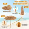 Instructions for assembling and using a beach umbrella on a sandy beach. Podgląd zdjęcia produktu