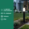 MasterLED Außenleuchte E27 IP44 Pollerleuchte Edelstahl Produktbild-Vorschau 3