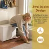 Clinvia Schuhbank mit Stauraum, Flurbank Weiß, 100x30x52cm, Produktbild-Vorschau 7