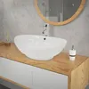 LuxeBath Waschbecken Aufsatzwaschbecken Oval, 59x39x20 cm, Produktbild-Vorschau 5
