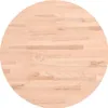 vidaXL Plateau de table Ø50x2,5 cm Rond en bois massif de Voir les images du produit 1