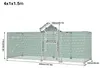 UISEBRT Freilaufgehege Hühnerstall 4x1x1,5m Freigehege Produktbild-Vorschau 6
