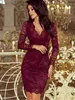 Numoco Spitzenkleid für Damen Gwiodan bordo M Produktbild-Vorschau 7