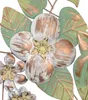 Wanddekoration "Blüten und Blätter" Matt grün Produktbild-Vorschau 2