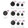 vidaXL 100-tlg. Weihnachtskugel-Set Schwarz Produktbild-Vorschau 4