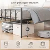 Bett 90 x 200 cm, Bettgestell Metall mit Kopfteil, Produktbild-Vorschau 5