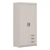 AX LIVING Storicos 2T3S Kleiderschrank Beige mit schubladen Produktbild-Vorschau 1