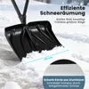COSTWAY sneeuwschuiver met verstevigingshandvat, 135 cm Productafbeelding-voorbeeld 4