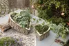 2x planteur "cœur" en bois, pot rustique en forme de cœur, Voir les images du produit 4