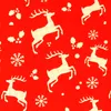 Geschenkpapier Hirsch kariert 70cm x 2m Rolle Rot / Gold Produktbild-Vorschau 1