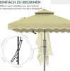 Outsunny Sonnenschirm 243x243cm Balkonschirm mit UV-Schutz, Produktbild-Vorschau 4