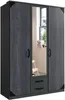 Kleiderschrank Bochum Drehtürenschrank 135x58x199cm Graphit Produktbild-Vorschau 5