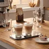 Sklenice na cappuccino, kuželovitá, s uchem, objem 255 ml - Náhled obrázku produktu 3