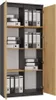 Büro-Regal RS-80 HEMN Anthrazit/Eiche Artisan Produktbild-Vorschau 3
