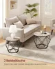 VASAGLE Couchtisch rund, 2er Set, Wohnzimmertisch, Produktbild-Vorschau 3