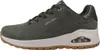 A side view of a green Skechers sneaker. Voir les images du produit