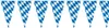 amscan 8829 Wimpelkette Bayern - weiß/blau, 400 x 26 cm Produktbild-Vorschau 2