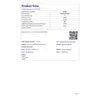A product fiche document with energy efficiency information and supplier details. Produktbild-Vorschau
