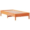 Postel z masivu bez matrace vosk hnědá 90x190 cm borovice Náhled obrázku produktu 2
