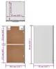 Szafka ścienna Grey Sonoma 29,5x31x60 cm Materiał Podgląd zdjęcia produktu 12
