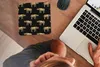 MuchoWow® Mauspad Mousepad Muster - Nashorn - Gold - Produktbild-Vorschau 3