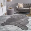 A living room scene with a sofa, cabinet, ottoman, and a rug. Produktbild-Vorschau