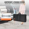 A person carrying a black carrying bag with a foldable aluminum alloy rack inside, next to a car with luggage. Anteprima dell’immagine prodotto