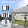 Outsunny Pavillon mit Doppeldach, 3x3 m Wasserabweisend Produktbild-Vorschau 5