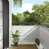 vidaXL Schermo privacy per balcone grigio chiaro 90x600 cm Anteprima dell’immagine prodotto 2