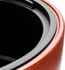 A close-up view of the rim of a planter pot, showing the black inner lining and the orange outer material with a rubber seal. Produktbild-Vorschau
