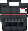 A top-down view of a black plastic tool organizer with red accents. Anteprima dell’immagine prodotto