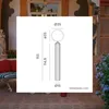 LED Wegeleuchte Akku Dimmer Metall 153 cm hoch IP54 Produktbild-Vorschau 2