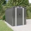 vidaXL Szopa narzędziowa jasnoszara 192x357x223 cm Stal Podgląd zdjęcia produktu 2