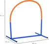 A product shot of a dog agility training hoop with dimensions indicated. Produktbild-Vorschau