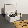 Creative Deco Caja grande de madera blanca para Vista previa de la imagen del producto 4