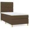 vidaXL Boxspringbett mit Matratze Dunkelbraun 80x200 cm Produktbild-Vorschau 2