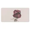 MuchoWow® Schreibtischunterlage Blumen - Rot - Rosen - Grün Produktbild-Vorschau 1