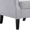vidaXL Sessel Hellgrau Stoff Produktbild-Vorschau 6