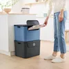 Rotho 2er-Set Mülltrennsystem je 55L Albula - Mülleimer mit Produktbild-Vorschau 2
