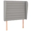 vidaXL Kopfteil mit Ohren Hellgrau 103x23x118/128 cm Stoff Produktbild-Vorschau 13