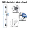 JOHO Barre de douche en acier inoxydable avec support de Voir les images du produit 2