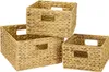 Panier de rangement HMF tressé en jacinthe d'eau, panier Voir les images du produit 10