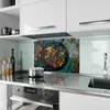 Küchenrückwand Spritzschutz Glas mit Motiv Sommergrillfest Produktbild-Vorschau 2