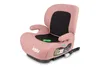 A pink child car seat with black accents, shown from a slightly elevated side angle against a white background. Produktbild-Vorschau